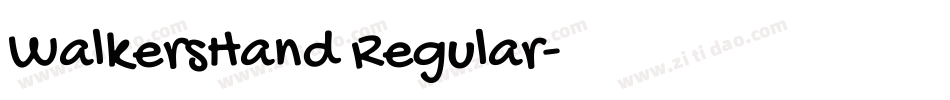 WalkersHand Regular字体转换